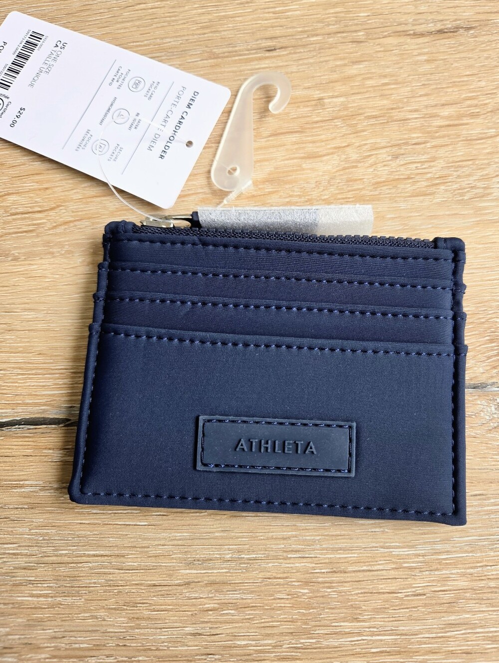 Athleta Navy Slim Diem Cardholder/Money Holder
